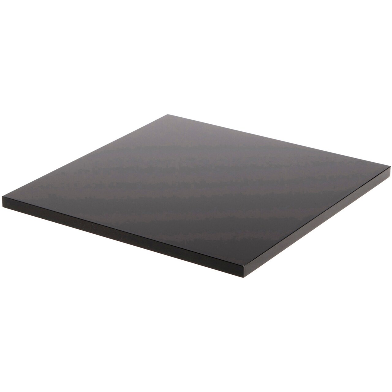 Plymor Black Square Acrylic Display Base, 8" W x 8" D x 0.375" H